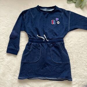 Minkmui Chambray Light Sweat Dress Girls Size 4